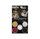 Aqua-Schminkset: Steampunk gold silber rot schwarz