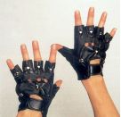 Punk-Handschuhe, schwarz
