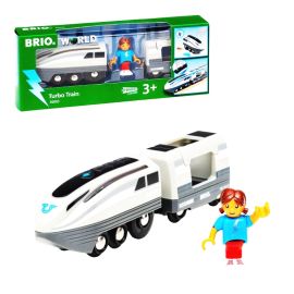 36003 BRIO Turbo-Zug -  Batteriebetriebener Spielzeugzug für Kinder ab 3 Jahren