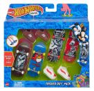 Mattel HGT84 Hot Wheels Skate Fingerboard + Shoe 4-Pack, sortiert