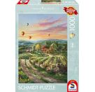 Schmidt Spiele 57366 Peaceful Valley Vineyard, Thomas Kinkade Collection Puzzle 1.000 Teile