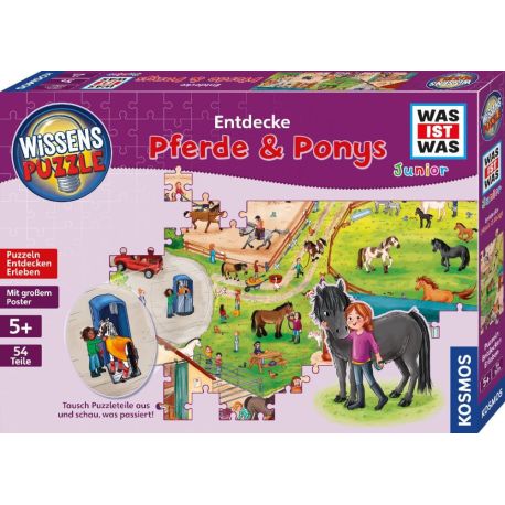 Wissenspuzzle WAS IST WAS Junior Entdecke Pferde & Ponys