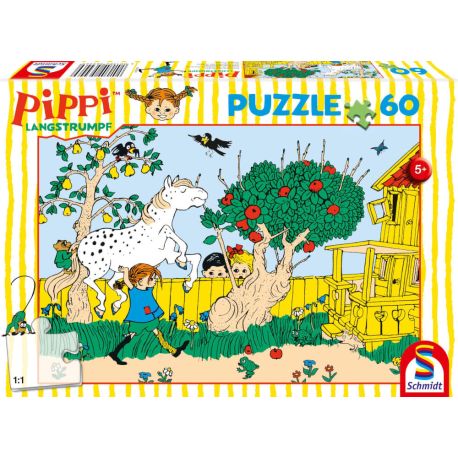 Puzzle  60  Teile  Pippi,Das s Teile ärks Teile e Mädchen der Wel Teile