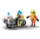 PLAYMOBIL 71205 Notarzt-Motorrad mit Blinklicht