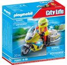 PLAYMOBIL 71205 Notarzt-Motorrad mit Blinklicht