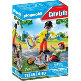 PLAYMOBIL 71245 Sanitäter mit Patient