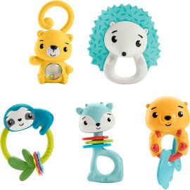 Mattel HJW11 Fisher-Price Tierische Aktivitäts-Beißringe, sortiert