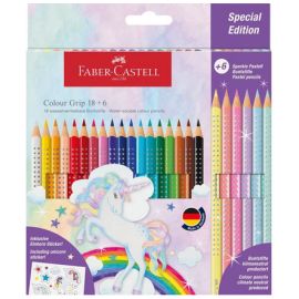 Buntst.Set Einhorn 18+6