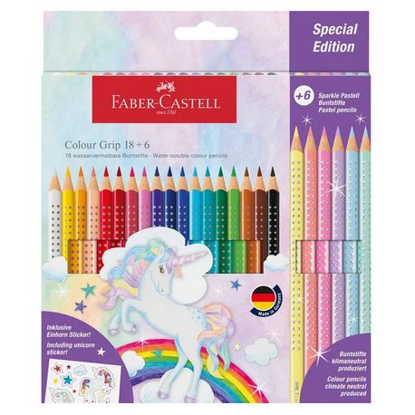 Buntst.Set Einhorn 18+6