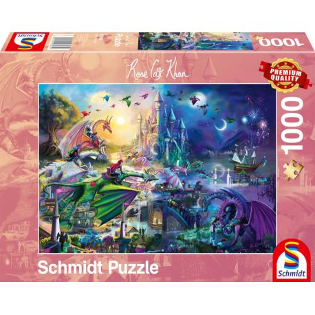 Puzzle 1000 R.KHAN näch Teile l. Drachenwe Teile  Teile s Teile rei Teile