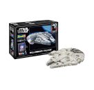 Geschenkset Millennium Falcon, Revell Modellbausatz mit Basiszubehör