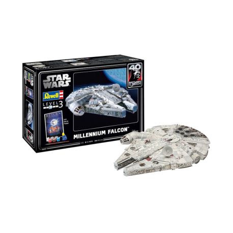 Geschenkset Millennium Falcon, Revell Modellbausatz mit Basiszubehör