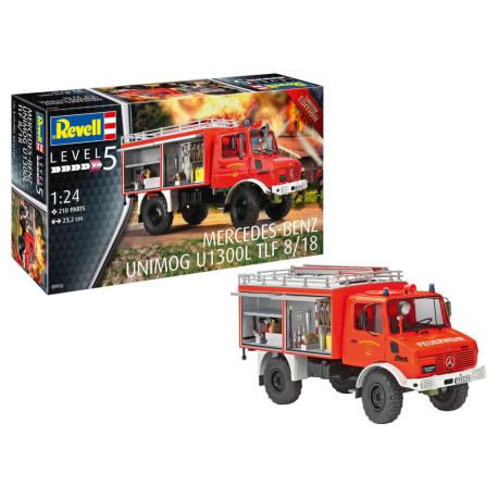 Mercedes-Benz Unimog U 1300 L TLF 8 18, Revell Modellbausatz