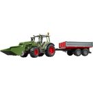 Bruder 02182 Fendt Vario 211 mit Frontlader und Bordwandanhänger