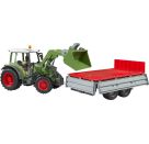Bruder 02182 Fendt Vario 211 mit Frontlader und Bordwandanhänger