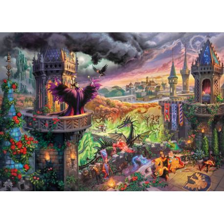 Puzzle 1000  Teile  Kinkade Disney Maleficen