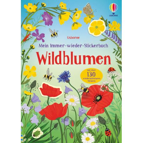 Mein Immer-wieder-Stickerbuch: Wildblumen