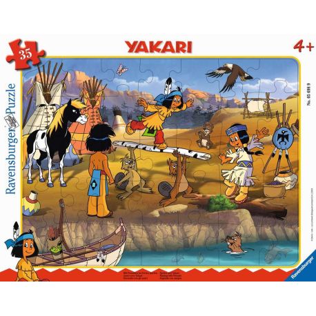 Ravensburger 5698 Puzzle Mit Freunden im Freien spielen 30-48 Teile