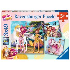 Ravensburger 5701 Puzzle Im Land der Elfen und Einhörner 3 X 49 Teile