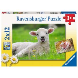 Ravensburger 5718 Puzzle Unsere Bauernhoftiere 2 X 12 Teile