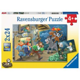Ravensburger 5719 Puzzle Märchenstunde 2 X 24 Teile