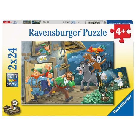 Ravensburger 5719 Puzzle Märchenstunde 2 X 24 Teile