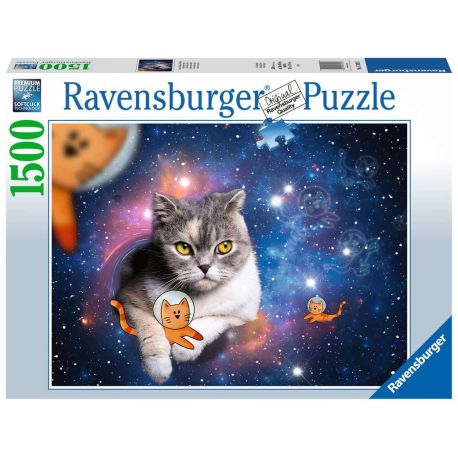 Ravensburger 17439 Puzzle Katzen fliegen im Weltall 1500 Teile