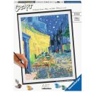 Ravensburger CreArt - Malen nach Zahlen 23519 – ART Collection: Caféterrasse am Abend (Van Gogh) – ab 14 Jahren