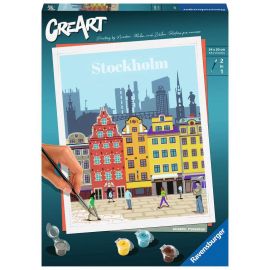 Ravensburger CreArt - Malen nach Zahlen 23520 - Farbenfrohes Stockholm - ab 12 Jahren