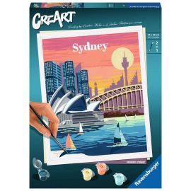 Ravensburger CreArt - Malen nach Zahlen 23526 - Farbenfrohes Sydney - ab 12 Jahren