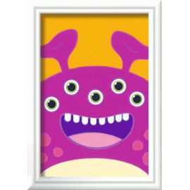 Ravensburger Malen nach Zahlen 23629 - Lila Monster - Kinder ab 7 Jahren