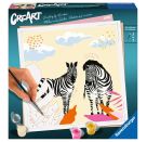 Ravensburger CreArt - Malen nach Zahlen 23666 - Zebra - ab 12 Jahren