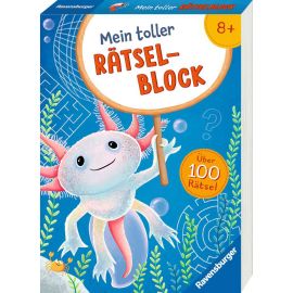 Ravensburger Mein toller Rätselblock ab 8 Jahre über 100 Rätsel und Knobeleien - Sudoku, Logicals, Labyrinthe, Worträt