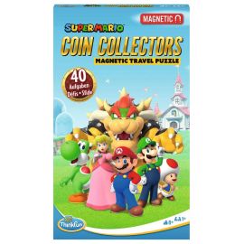 ThinkFun - 76547 – Super Mario Coin Collectors - Das magnetische Reise-Knobelspiel. Perfekt für die Reise und als Gesc