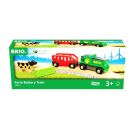 BRIO World – 36018 Bauernhof-Batteriezug | Batteriebetriebene Spielzeuglok für Kinder ab 3 Jahren