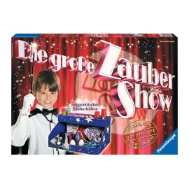Ravensburger 21940 - Die große Zaubershow, Zauberkasten ab 8 Jahren, spannende Zaubertricks, mit Zauberbühne