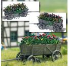 H0-Leiterwagen mit Blumen