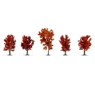 NOCH - Herbstbäume 5 Stück, 8 - 10 cm hoch