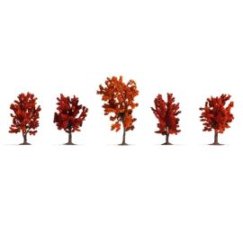 NOCH - Herbstbäume 5 Stück, 8 - 10 cm hoch