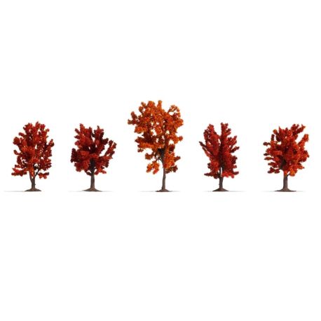 NOCH - Herbstbäume 5 Stück, 8 - 10 cm hoch