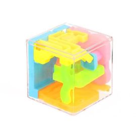 TOITOYS Geduldspiel_Puzzle in Würfel -Labyrinth 3D