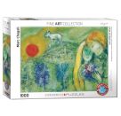 EuroGraphics Puzzle Die Liebenden von Vence von Marc Chagall 1000 Teile
