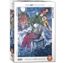 EuroGraphics Puzzle Der blaue Geiger von Marc Chagall 1000 Teile