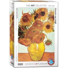 EuroGraphics Puzzle Zwölf Sonnenblumen in einer Vase von van Gogh 1000 Teile
