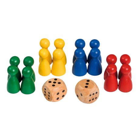 Philos Spielkegel mit Würfeln.