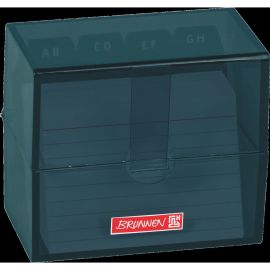 Karteibox A8 gefüllt denim