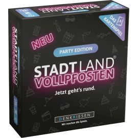 STADT LAND VOLLPFOSTEN® – Das Kartenspiel – PARTY EDITION Jetzt geht s rund.