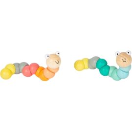 small foot Motorikspielzeug Raupe Pastell sortiert