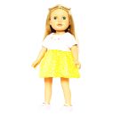 Puppen-Kleid   Bunny Lou  , Gr. 28-35 cm