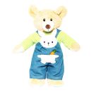 Puppen-Latzhose mit Ringelshirt   Bunny Lou  , Gr. 28-35 cm